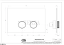 Gessi INGRANAGGIO Клавиша смыва для инсталляции SANIT, Villeroy&Boch 54643-708, медь Brushed