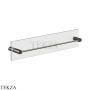 Gessi RILIEVO Полотенцедержатель для крепления на стекло, 60 см 59566-707, Black Metal Br. PVD
