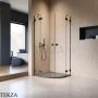 Radaway Essenza Pro PDD Душевая дверь 80 см, правая часть уголка, 10095080-54-01R, черный матовый