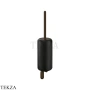 Gessi Goccia Туалетный ёршик настенный, черная керамика 38020-845, Dark Bronze