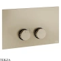 Gessi Incastri Клавиша смыва для инсталляции Viega prevista 75621-149, нерж. сталь Brush / никель Brushed