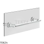 Gessi INCISO accessories Полотенцедержатель для крепления на стекло, 30 см 58613-031, хром глянец