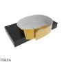 Flaminia Roll раковина полувстраиваемая 56×42×17 см, золото Metal Gold глянец