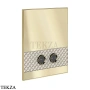 Gessi Pelle Tresse Клавиша смыва для инсталляции TECE, TeceProfil, TeceBox, 78917-435, Crème/ Brass Br. PVD