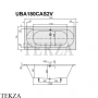 Villeroy & Boch O.NOVO Ванна встраиваемая UBA180CAS2V-01, акрил, белый глянец