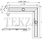 TECEdrainline Seal System Дренажный канал 90 см 610900, сталь глянец