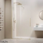 Radaway Furo Walk-in Душевая дверь 73,8 см, правая, 10106738-98-01R, брашированное светлое золото