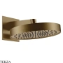Gessi Incastri Верхняя лейка D30 с кронштейном из стены 63049-791, бронза Deep