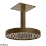 Gessi Inverso Diamantato Верхняя лейка с кронштейном D30 см 63472-761, Coffee Bronze Brushed PVD
