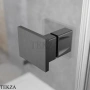 Radaway Essenza Pro 8 KDJ Front Неподвижная стенка душевой двери 34,5 см, левая, 10520345-92-01L, брашированная оружейная сталь