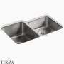 Kohler Undertone Мойка для кухни с двумя чашами K-3177-NA, нержавеющая сталь