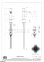 Gessi Ludovica Смеситель для биде с донным клапаном 76267-299, черный матовый