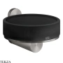Gessi 316 ACCESSORIES Мыльница настенная, композит черный 54702-239, Steel Brushed