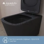 Aqueduto MACIO Унитаз подвесной безободковый торнадо, сиденье c микролифтом MACT2140, Черный матовый