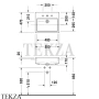 Duravit Vero Раковина полувстраиваемая, с переливом 0314550000, белый глянец