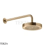Gessi INCISO SHOWER Верхняя душевая лейка с кронштейном 58185-735, Warm Bronze PVD