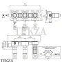 CEA Скрытая часть для термостатического смесителя UCS24