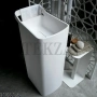 KOS LAB 03 Раковина свободностоящая, слив в пол Cristalplant® 7L031BI, белый матовый