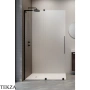 Radaway Furo SL Walk-in Душевая дверь 53,8 см, левая, 10306538-54-01L, черный матовый
