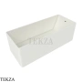 Flaminia Wash ванна отдельностоящая из Pietraluce 170×70×58 см, белый Latte матовый