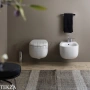 Flaminia Bonola сиденье с крышкой с микролифтом 37,5×47,5 см, белый Latte матовый