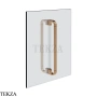Gessi Perle Полотенцедержатель для крепления на стекло, 20 см 74630-708, медь Brushed