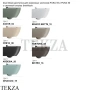GSI PURA 55/F Унитаз подвесной ”Swirlflush” (безободковый) 8815FR205, сиденье микролифт slim, Tortora
