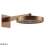 Gessi Incastri Верхняя лейка D30 с кронштейном из стены 63068-708, медь Brushed