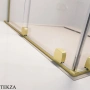 Radaway Furo PND II Шторка на ванну 78,8 см, правая, 10109788-98-01R, брашированное светлое золото