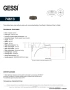 Gessi Perle Раковина настольная без перелива 74613-564, Fumè