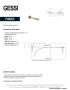 Gessi Perle Излив для раковины на стену 74031-706, black хром глянец