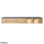 Gessi HI-FI Термостатический смеситель с полочкой, на 2 потока, внешняя часть 63022-735, бронза глянец