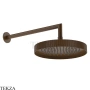 Gessi Incastri RIGATO Верхняя лейка D25 с кронштейном из стены 63745-845, бронза Dark Brush
