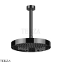 Gessi Incastri Верхняя лейка D25 с потолочным кронштейном под размер 63053-706, black хром глянец