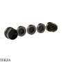 Gessi Perle Термостат для душа на 3 потока, внешняя часть 74234-707, black хром Brush