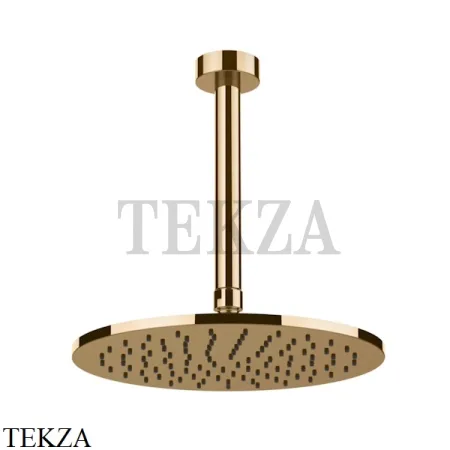 Gessi ANELLO Верхняя лейка с потолочным кронштейном 63352-735, Warm Bronze