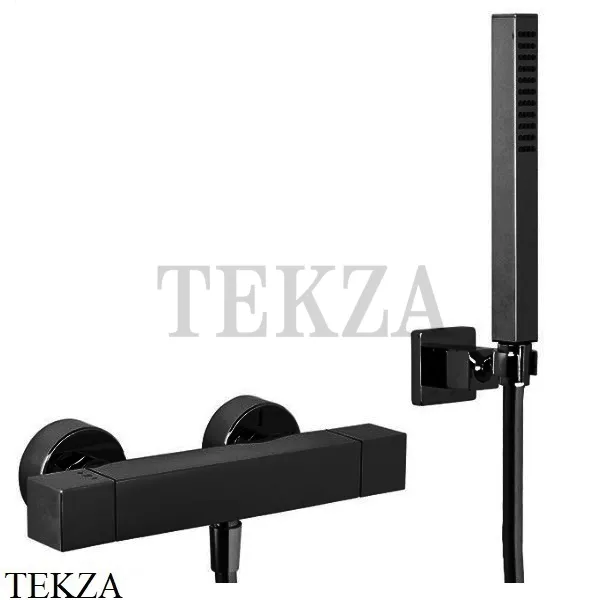 FIMA Carlo Frattini FIT Термостат настенный, с гарнитуром, F4245NS, черный матовый