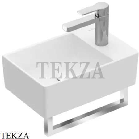 Villeroy & Boch Memento 2.0 Раковина компактная подвесная, 1 отверстие, без перелива 43234001, белый глянец