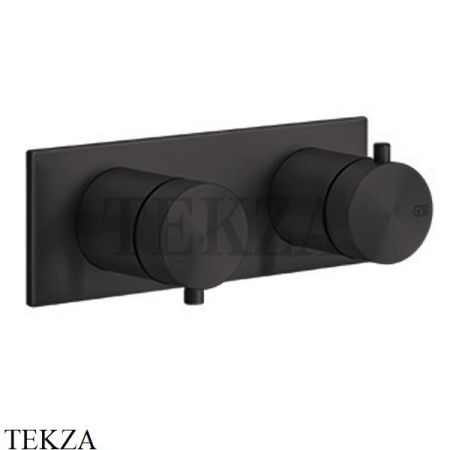 Gessi 316 SHOWER Термостат для душа на 3 выхода, на планке внешняя часть 54036-299, Black XL