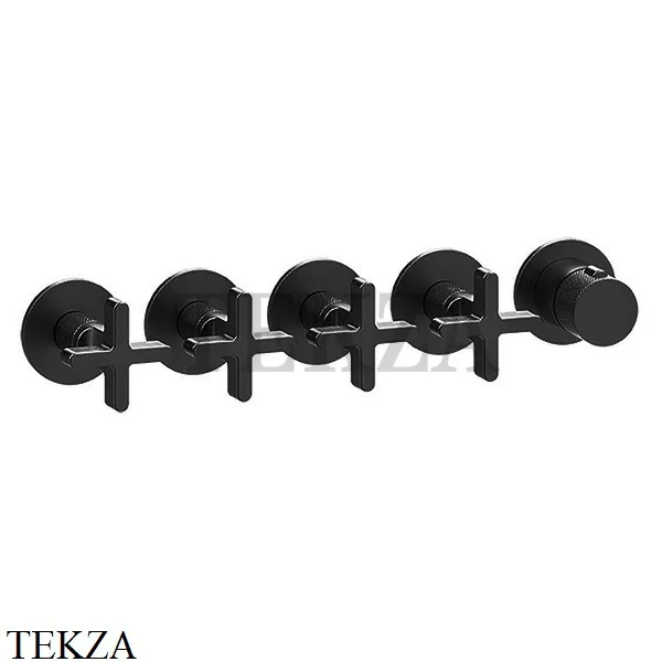 Gessi INCISO SHOWER Термостатический смеситель, 4 потока, внешняя часть 58438-299, Black XL