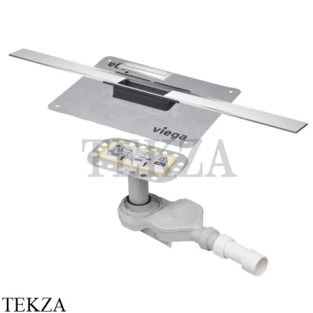 Viega Advantix Cleviva Душевой лоток 80 с вкладкой Visign C1 794491 нерж. сталь неполированная
