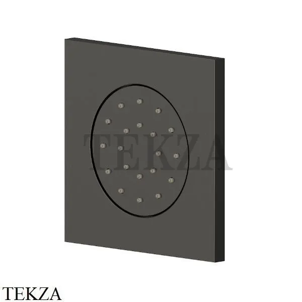 Newform Боковая форсунка квадратная, встраиваемая 563E.M0.077, Carbon satin