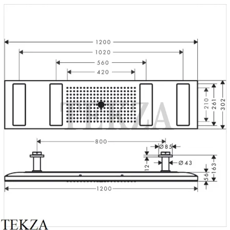 Axor ShowerSolutions Shower Heaven Верхний душ, без подсветки 10637000, хром глянец