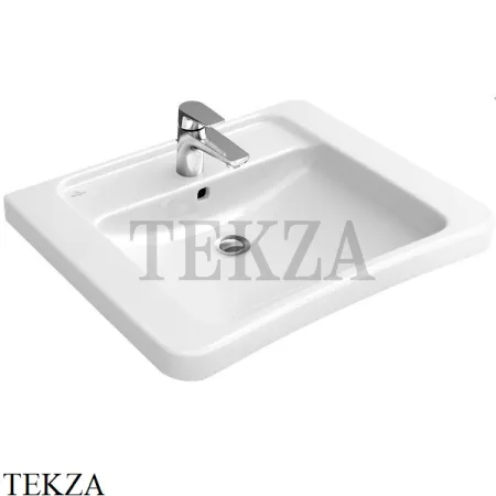 Villeroy & Boch ARCHITECTURA Раковина подвесная или на полупьедестал 51786701, белый глянец