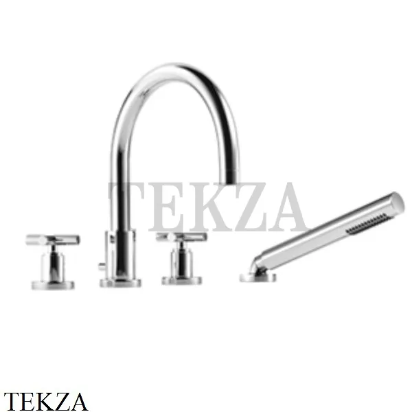 Dornbracht TARA Смеситель на борт ванны, с гарнитуром 27512892-00, хром глянец
