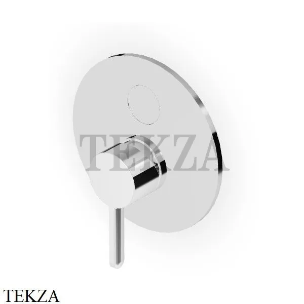 Zucchetti Isy22 Смеситель для душа Select, 2 потока, внешняя часть ZIS776, хром глянец