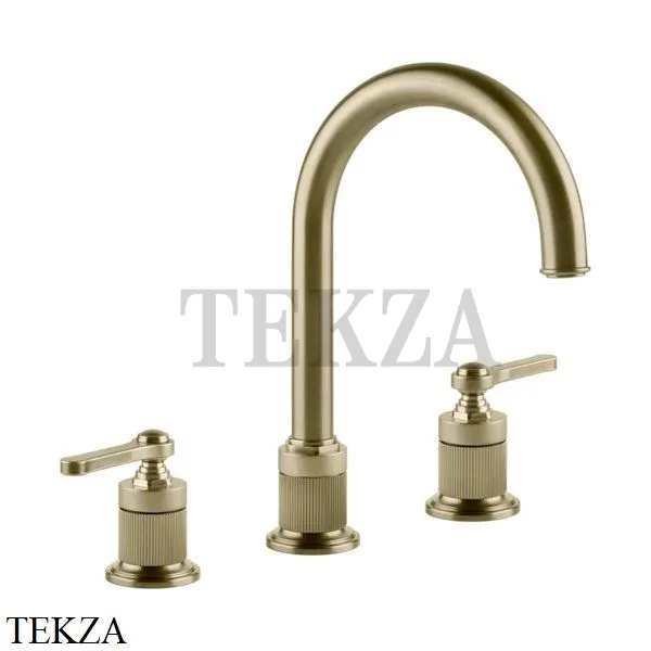 Gessi VENTI20 Смеситель для раковины зонтичный, без донного клапана 65016-727, Brushed Brass