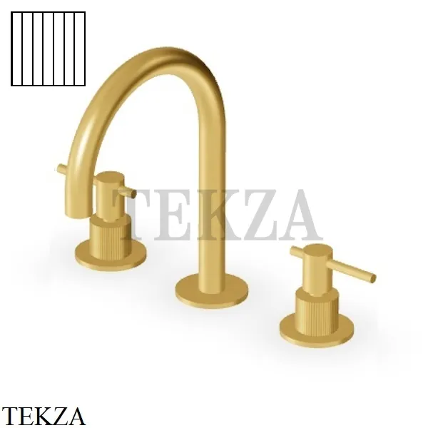 Zucchetti Helm Vertical Смеситель для раковины, без донного клапана ZHL515.XP41G2, brushed gold PVD