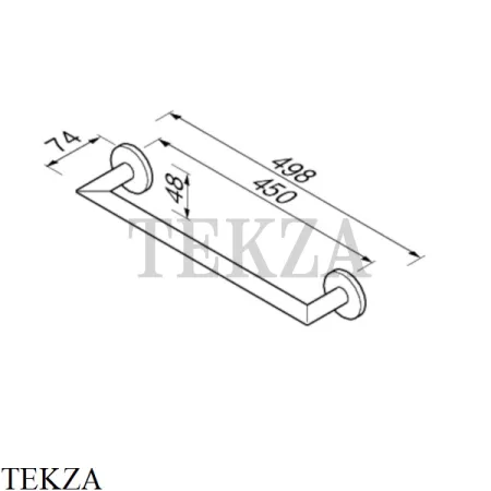 GEESA Nemox Black Держатель для банного полотенца 916507-06-45, черный матовый