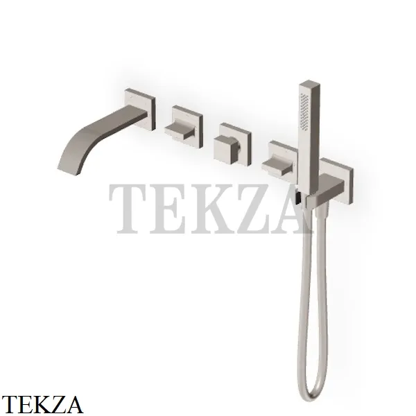 Zucchetti Aguablu Смеситель для ванны, 2 потока, внешняя часть ZA5746.C3, brushed nickel